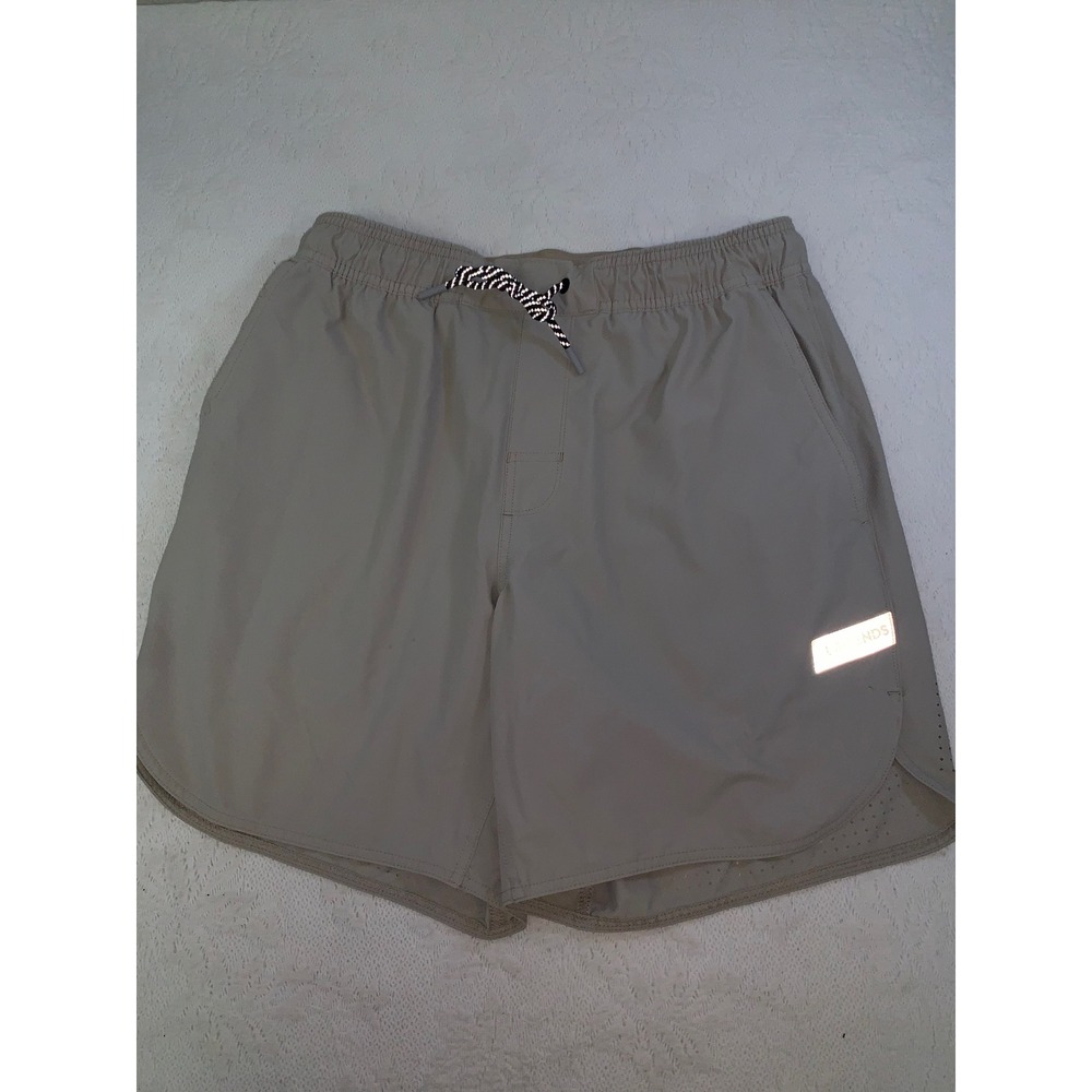 Legends Luka Mens Shorts Tan Khaki Lined Athletic Running Gym Workout Medium